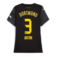 Borussia Dortmund Waldemar Anton #3 Bortatröja Kvinnor 2024-25 Korta ärmar